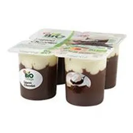 MARQUE REPÈRE, BIO VILLAGE Liégeois chocolat Bio 4x100g