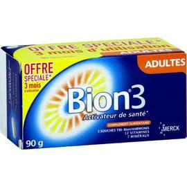 MERCK, BION 3 Comprimés Activateur de Santé adultes x90 90g