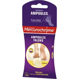 MERCUROCHROME Pansements ampoules grand format x5