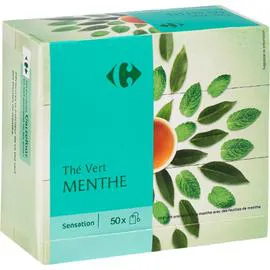 CARREFOUR Thé vert menthe 80g