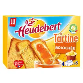 LU, HEUDEBERT Biscottes tartine briochée 320g