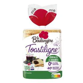 LA BOULANGÈRE Pain de mie Toastiligne Aux céréales 500g