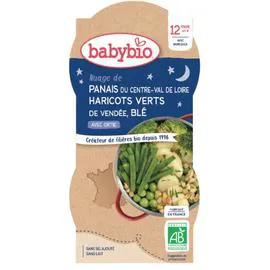 BABYBIO Plat bébé dès 12 mois, légumes 2x200g