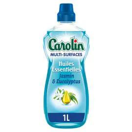 CAROLIN Nettoyant Multi-Usages Parfum Aux Huiles Essentielles Jasmin & Eucalyptus 1l