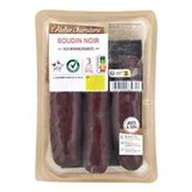 LECLERC, L'ATELIER CHARCUTERIE Boudin noir oignons rissolés x3 375g