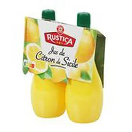 MARQUE REPÈRE, RUSTICA Jus de citron Sicile 2x125ml