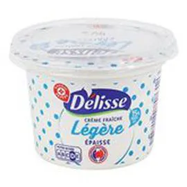 MARQUE REPÈRE, DÉLISSE Crème fraîche légère Epaisse 15% MG 20cl