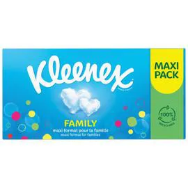 KLEENEX Mouchoirs Boîte Family 2x128