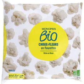 MONOPRIX BIO Choux-fleurs en fleurettes 600g