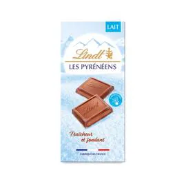 LINDT, LES PYRÉNÉES Chocolat Lait 150g