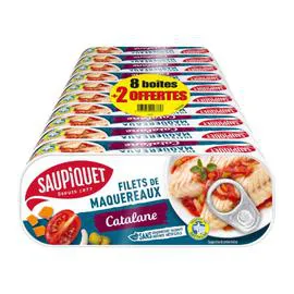 SAUPIQUET Filets de maquereaux catalane 1,6kg