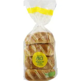 MONOPRIX BIO Pains au lait pur beurre aux oeufs frais bio 280g