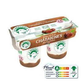 LA BERGERIE Yaourt Au Lait De Brebis À La Châtaigne Bio 250g