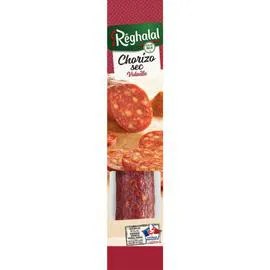 RÉGHALAL Chorizo sec de volaille et au veau halal 170g