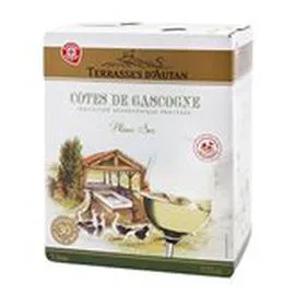 MARQUE REPÈRE, TERRASSES D'AUTAN Vin blanc Côtés de Gascogne IGP 3l
