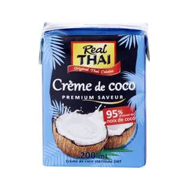 REAL THAI Crème de coco 95% de fruit 200ml