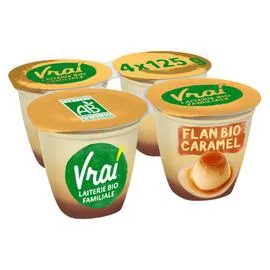 VRAI Flan caramel Bio 4x125g