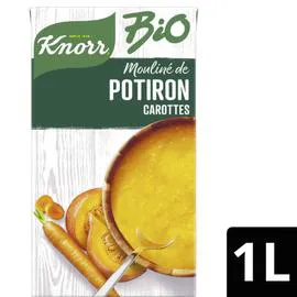KNORR Soupe Moulinée de Potiron Carotte bio 1l