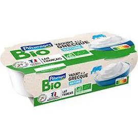 PÂTURAGES BIO Yaourt à la grecque nature BIO 2x150g
