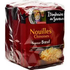 ITINÉRAIRE DES SAVEURS Saveur d'Asie - Nouilles chinoises saveur boeuf 3x65g