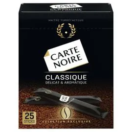 CARTE NOIRE Café soluble classique 25x1,8g