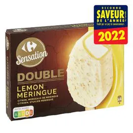 CARREFOUR SENSATION Glaces citron meringue 4x73g
