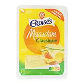 MARQUE REPÈRE, LES CROISÉS Fromage Maasdam tranches x14 - 27.1% MG 350g