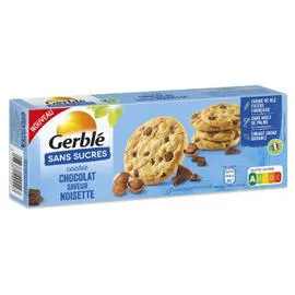 GERBLÉ Cookies pépites chocolat noisette 130g