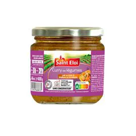 SAINT ELOI Curry de légumes. coco et graines de moutarde 400g