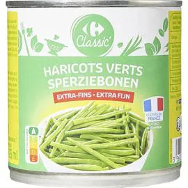 CARREFOUR CLASSIC' Haricots verts extra-fins 220g