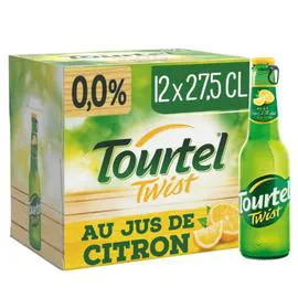 TOURTEL Bière au jus de Citron Sans Alcool Twist 12x27,5cl