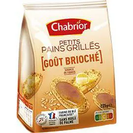 CHABRIOR Petits pains grillés goût brioché 225g