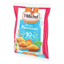 ST MICHEL Madeleine petites nature -30% de sucre 400g