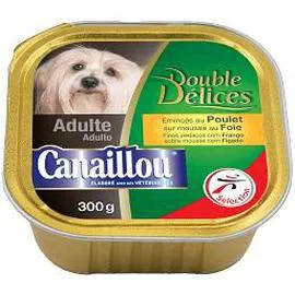 CANAILLOU Emincés au poulet en gelée aux légumes pour chien 300g