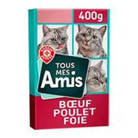 MARQUE REPÈRE, LYCAT Croquettes chat Boeuf foie légumes 400g