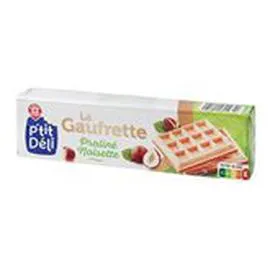 MARQUE REPÈRE, P'TIT DÉLI Gaufrettes Praliné noisette x18 110g