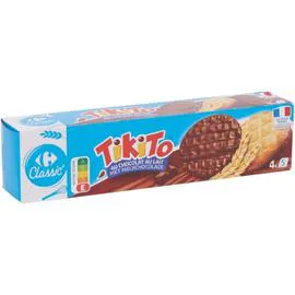 CARREFOUR CLASSIC' Biscuits nappés chocolat lait 200g