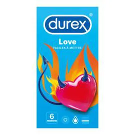 DUREX Préservatifs Love x6