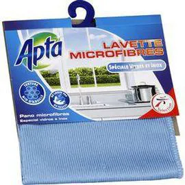 APTA Lavette microfibres spéciale vitres et inox l'unité
