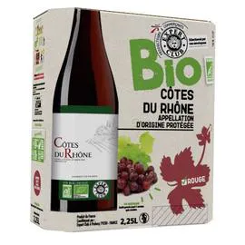 EXPERT CLUB Côtes du Rhône AOP, vin rouge BIO 2,25l