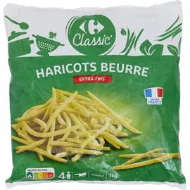 CARREFOUR Haricots beurre extra-fins 1kg