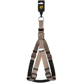 ANIMALIS Harnais Basic Confort T1 15mm et 45/57cm pour Chien Taupe 80g