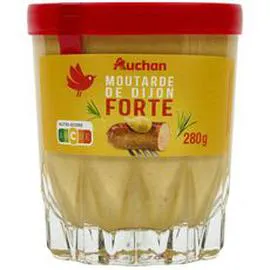 AUCHAN Moutarde de Dijon forte verre whisky 280g