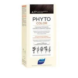 PHYTO Phytosolba Phytocolor Coloration Permanante 4.77 Châtain Marron l'unité