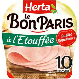 HERTA Jambon à l'étouffé Le Bon Paris 425g