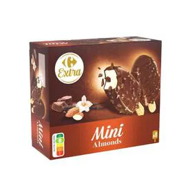 CARREFOUR EXTRA Glaces mini amande 237g