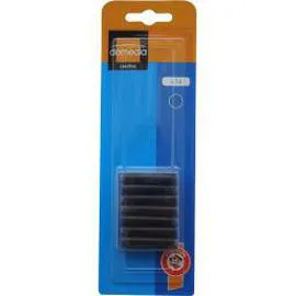 DOMÉDIA Cartouches courtes, encre bleue, standard, effaçable x12