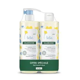 KLORANE Gel lavant bébé doux 2x500ml