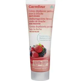 CARREFOUR Crème dépilatoire jambes sous la douce 250ml