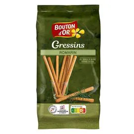 BOUTON D'OR Gressins romarin 125g